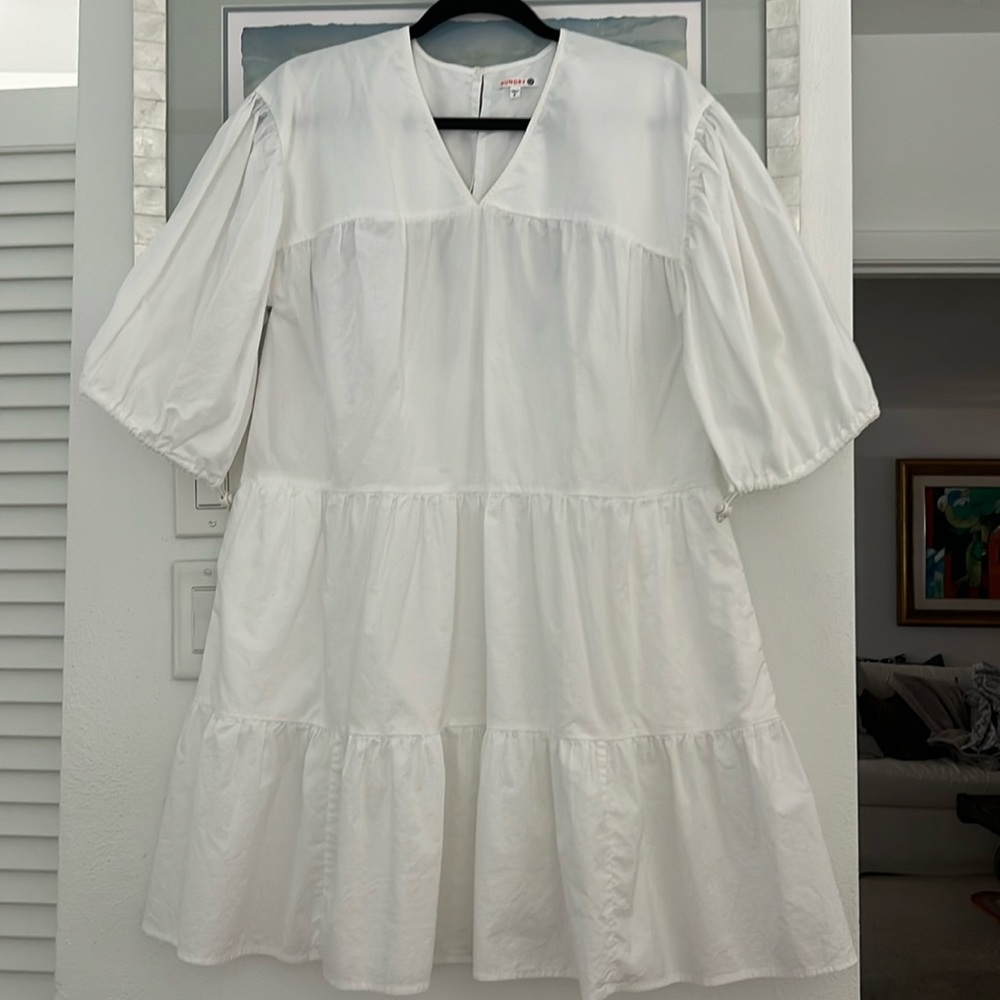 SUNDRY,short white dress.